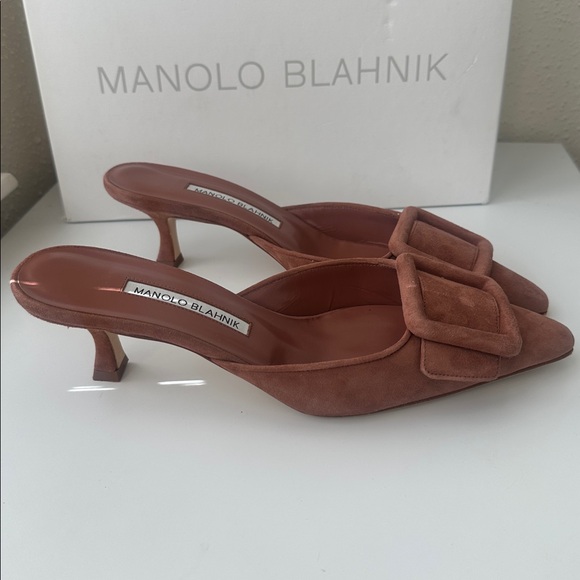 Manolo Blahnik Maysale Mules - Picture 2 of 4